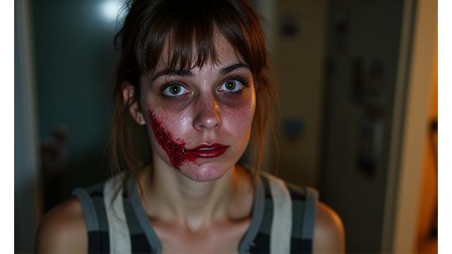 Beispiel eines weniger professionellen SFX-Studentenportfolios mit schlechter Beleuchtung