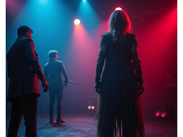 Bühnenbild eines Theaters mit schauriger Atmosphäre für eine SFX-Inszenierung